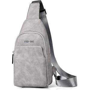 FSD.WG sling Backpack for Men Chest Bag Crossbody Shoulder Bags Travel Bag Purse for Men with Water Resistant