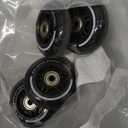 2PM SPORTS 4 Pack 80mm, 82A Inline Skate Wheels with ABEC-7 Bearing, Indoor/Outdoor Inline Skates Wheels (Black)