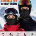 Labeol Winter Balaclava Ski Mask with Breathable Mesh Mask, Warm Face Cover for Men Women Cold Weather Skiing Cycling (Black)