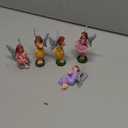 Miniature Fairy Garden Figurines 5Pcs, Small Flower Fairies Ornaments Resin Mini Fairy Figurines Outdoor Decor Art for Fairy Garden Pot Bonsai Micro Landscapes Craft Decoration Accessories