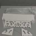 Wall Mounted Shelf, White Carved Filigree Shelves Design Wall Shelf for Home, Bedroom, Study (S)