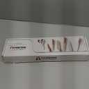 Astercook Knife Set, 13 Pieces Kitchen Knives Set with Healthy Anti-Rust Coating, Dishwasher Safe, Stainless Steel Chef Knife Sets with 6 Blade Guards, Perfect Valentine's Day Gifts for Kitchen (Large, Cream)