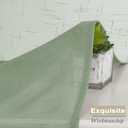 Aiyufeng Sage Green Sheer Curtains 45 Inch Length 2 Panels, Short Linen Curtains for Kitchen, Small Window Curtains Window Treatment Privacy with Light Filtering for Bathroom, Each 30Wx45L Inch, Green