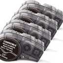 Labelife Compatible Label Tape Replacement for M21-750-499 Black on White Nylon Cloth 3/4 Inch Label Tape, for Wire and Cable, Work with M210-, M211-, BMP21 Plus, BMP21 LAB Printer, 0.75 Inch, 4-Pack