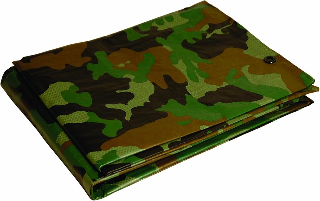 Camoflauge Tarpaulin Size: 12' x 16'