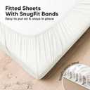KeaBabies 2-Pack Muslin Crib Sheets for Boys, Girls - 100% Organic Cotton Fitted Baby Crib Mattress Sheet, Soft Breathable Standard Toddler Bed Cover Bedding Set, Neutral, Durable 52x28 (Soft White)