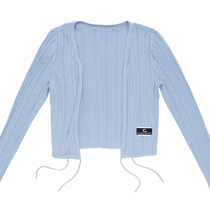 Qiansiqianbo Women's Cardigan Sweater, M, Blue