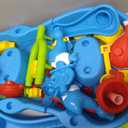 Auto 3-Tier Sand and Water Table with Pump, Summer Outdoor Beach Outside Backyard Activity Sensory Sand Water Table, Birthday Gifts for Toddler Boys Girls Ages 3 4 5 6 7 8, 8 inches x 17 inches x 14 inches