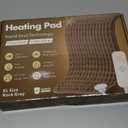 Christmas Gifts Heating Pad for Back, Neck, Shoulder Pain & Cramps Relief, Electric Heating Pad with 6 Heat Settings, Auto-Off, Moist Dry Heat Options, Gifts for Women, Men, Mom, Dad, Wife, Husband (12"x24"), Rock Gray