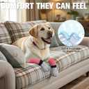 BINGPET Dog Socks to Prevent Licking Paws with Grippers for Hardwood Floors Anti Slip, Winter Warm Pet Shoes Booties, Extra-Thick Grip Dog Boots & Paw Protectors for Small Medium Large Senior Dogs, S