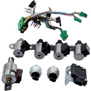 9PCS CVT JF011E Transmission Valve Body Solenoids Kit Compatible with Nissa n Altim a Rogue Sentra Dodg e Caliber