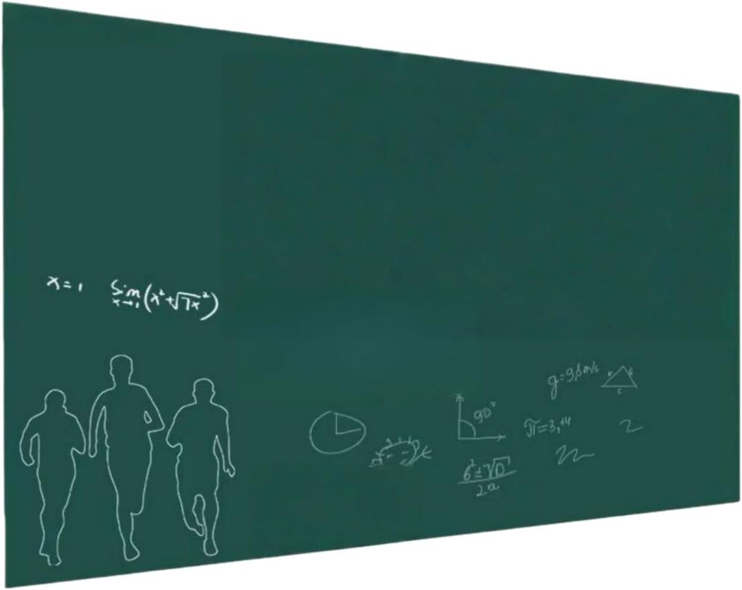 Chalk Board Contact Paper Wall Sticker, Extra Large Chalkboard Peel and Stick Paper, Adhesive Blackboard 35.4 x 78.7 inches (Green)