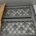 MYPET North States Paws Portable Pet Gate: 26-40" Wide. Pressure Mount. No Tools Needed. Made in USA, 23" Tall, Expandable, Durable Dog Gates for Doorways, Fieldstone Gray