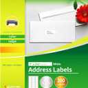 2 x VZCPYTPM Printable Address Labels,1" x 2-5/8" Sticker for Printer,300 Blank Label,Personalized Mailing,Return Address,Name Tag,Envelope Stickers for School Supplies,Home,or Office Use