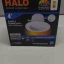 HALO RL Series 4 inch Recessed LED Retrofit Light Selectable CCT (2700K-5000K) and Selectable Lumens, Dim to Warm, Integrated LED Matte White, 600/900 Lumens