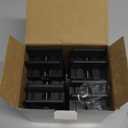 Bed Risers with Adjustable Screw Clamp, Fits Thickness of Furniture Frame from 0 to 1.5 Inch, Furniture Risers 4 Inch Heavy Duty Risers for Table Cabinet Support up to 5000lbs (4Pack, Black)