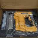 18GA Cordless Brad Nailer & Staple Gun - Compatible with Dewalt 20V Battery - 2-in-1 Brushless Nail Gun with 1000 Nails & Staples - Professional Home Improvement Tool(No Battery)