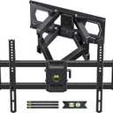 Full Motion TV Wall Mount for Most 37"-84" Flat Screen TV, Swivel or Tilt Wall Bracket with Dual Articulating Arms, for 12"-16" Wood Studs, Max VESA 600x400mm, Load 120 lbs by USX MOUNT (Large)