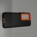 Case for Galaxy S21 Ultra, Heavy-Duty Tough Rugged Shockproof Drop Protective Cover Cases for Samsung Galaxy S21 Ultra, Black+Orange