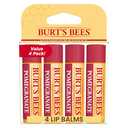 Burt's Bees Lip Balm - Pomegranate, Lip Moisturizer With Responsibly Sourced Beeswax, Tint-Free, Natural Origin Conditioning Treatment, 4 Tubes, 0.15 oz.
