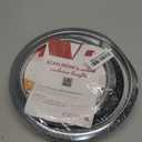 4-Piece Drip Pans Set - Compatible with GE Stoves - Chrome Finish Electric Stove Burner Drip Pans - 2 x 6inch, 2 x 8inch Stove Drip Pans - GE Stove Drip