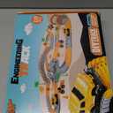 Construction Race Car Track Set for Kids - Flexible Engineering Toys with 2 Electric Cars, Birthday Gift for 3 4 5 6 7 Year Old Boys, DIY Road Games Playset with 220+ PCS