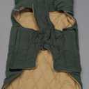 EMUST British Style Windproof Warm Dog Coat, Polyester, Green, XL (Pack of 1)