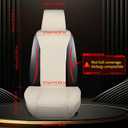 Front Car Seat Covers for Subaru,Leather Waterproof Seat Protector Custom Fit Subaru Outback Forester Crosstrek Impreza Legacy Ascent WRX,2 Pack,Off-White