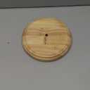 PATIKIL 7.5" x 1.3" Wooden Lamp Base, Round Solid Wooden Base Wood Desk Lamp Display Stand Replacement for Bedroom Bedside Table Lamps DIY