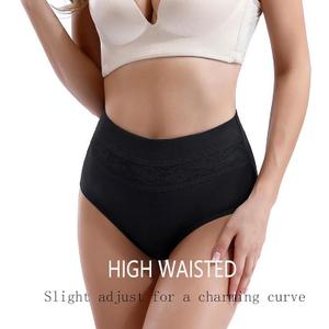 Women's Underwear Cotton Tummy Control High Waisted Underwear Soft Breathable Full Coverage Panties Multipack (4X-Large, Multi - A02 - 5 Pack Black)