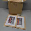 8x10 Picture Frame Set of 9, Display Pictures 5x7 with Mat or 8 x 10 Without Mat, Multi Photo Frames for Wall Mounting or Table Top Display, Natural Oak