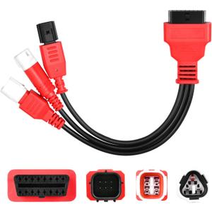 Autel Original 3-in-1 OBD2 Adapter Cable,16 Pin to 6/4/3 Pin OBD Diagnostic Cable, OBD2 to OBD1 6pin 4pin 3pin Plug Adapter for Motorcycle Honda/Guzzi/Kawasaki/Suzuki, Compatible with OBDII Scanners Autel Original 3-in-1 OBD2 Adapter Cable,16 Pin to 6/4/3 Pin OBD Diagnostic Cable, OBD2 to OBD1 6pin 4pin 3pin Plug Adapter for Motorcycle Honda/Guzzi/Kawasaki/Suzuki, Compatible with OBDII Scanners