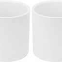 2Pack 3" PVC Pipe Coupling Adapter Pipe Fittings (Sx S) Contractor Pack Schedule 40 Heavy Duty 3 Inch PVC Slip Socket Connectors for DIY Shelf Garden Support Structure, White