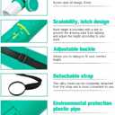 2-Pack Extendable Poster Tubes Expand from 24.5 to 40 with Shoulder Strap | Carry Documents, Blueprints, Drawings and Art | Red and Green Portable Durable Round Storage Cases with Lids and Labels