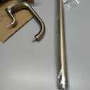 Mayrhyme Double Curtain Rods, Wrap Around Curtain Rod for Windows, Internal Splicing 1'' Front and 5/8'' Back Adjustable Curtain Rod with Aluminum Finials and Brackets (Antique Bronze, 28-150")