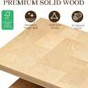 Expandable Solid Wood Bookshelf with Adjustable Design, Medium