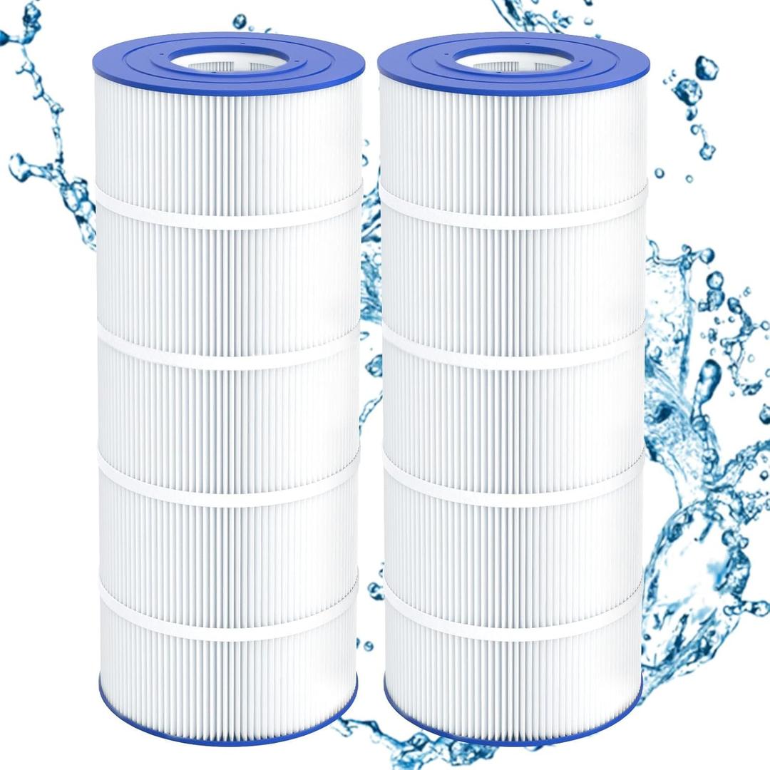 Pack of 2 PA120 Replacement Pool Filter Compatible with Hayward C1200, CX1200RE, Unicel C-8412, Filbur FC-1293, Clearwater II 125, Waterway Pro Clean PCCF-125, 817-0125N, 120 Sq. Ft Cartridge