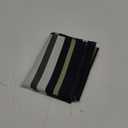 Valance Curtains Green Black Geometric Stripes for Living Room Bathroom Bedroom, Light Filtering Short Kitchen Window Decor Rod Pocket 54"x18"