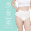 Disposable Period Underwear for Women S/M - Overnight Incontinence & Heavy Flow Pads, Leak-Proof, 360 Coverage for Ultimate Protection & Comfort, 12 Count