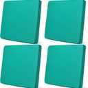 Newwiee Set of 4 Stretch Outdoor Patio Cushion Covers Sofa Couch Seat Chair Slipcovers Waterproof Cushion Cover Replacement Furniture Protector for Pets Washable(Seat Cover,Turquoise)