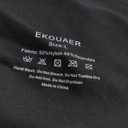 Ekouaer Nursing Bra Wavy Breastfeeding Bras for Women Seamless Maternity Support Wireless Pregnancy Sleep Bralette Black L