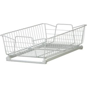 ClosetMaid Pull Out Cabinet Organizer, Heavy Duty, Slide Out Pantry Shelves Drawers for Kitchen, Bathroom, 5.25" H x 11.13" W x 20" D, White