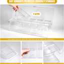 Condiment Tray with Stainless Steel 5 Spoons, 5 Forks and 1 Clip, Chilled Condiment Server, Condiment Server, Bar Garnish Holder on Ice, Bar Accessories Fruit and Salad with Removable Trays and Lid