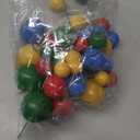 BEISHIDA 40 Pcs Mini Balls Cake Toppers - Foam Balls DIY Cake Topper Inserts for Birthday Wedding Baby Shower Anniversary Cake Decorations (Red Blue Yellow Green)