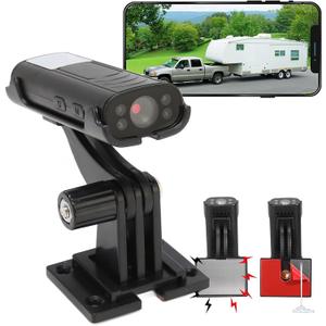 Reverse Hitch Camera, 1080P Backup Camera, Night Vision Rear View Camera, Motion Detection, Magnetic Adhesive Mount for Cars, RVs, Trucks