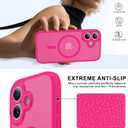 Faiono Magnetic for iPhone 17 Case [Full Camera Protection][Military-Grade Protection][Compatible with MagSafe] Shockproof Protective Slim Phone Case for iPhone 17, Hot Pink