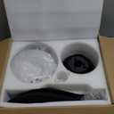 36 Inch Modern Ceiling Fans with Lights, Small Flush Mount Ceiling Fan with Light and Remote/APP Control, 5 Reversible 6 Speeds Curved Blades, 3 CCT Dimmable Lights for Bedroom, Black