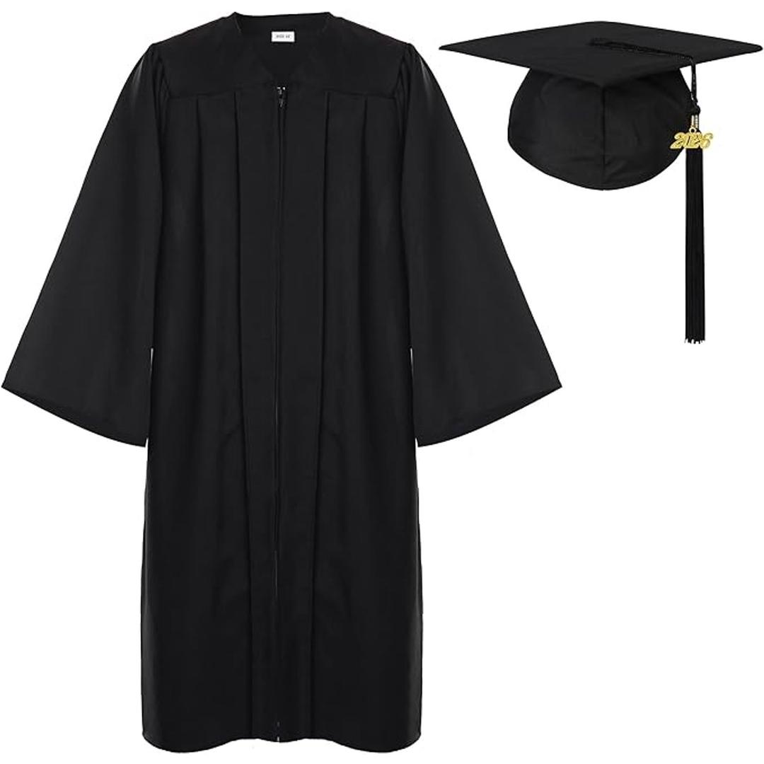 Newrara Graduation Gown Cap Tassel Set, 48"