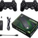 Wireless Retro Game Console Stick Built-in 20000+ Classic Games, 4K HDMI Output Nostalgia Plug & Play Retro Video Gaming Stick with 18 Emulators and Dual 2.4G Wireless Controller（64GB Memory Card）