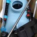 2 Gallon Battery Powered Garden Sprayer, Electric Sprayer, Weed Yard Lawn Sprayers with 5 Mist Nozzles & Retractable Wand & Adjustable Strap for Lawn, Garden, Yard